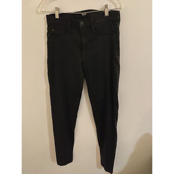 Hudson Black Skinny High Waist Stretch Jeans Black Barbara Size 10 - Picture 4 of 4